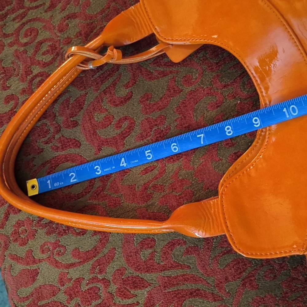 Neiman Marcus Orange Bag Vintage Vinal Tote - Picture 11 of 12